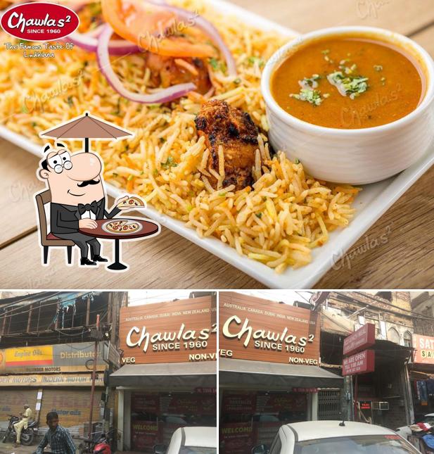 This is the picture showing exterior and food at CHAWLAS2 RAILWAY STATION