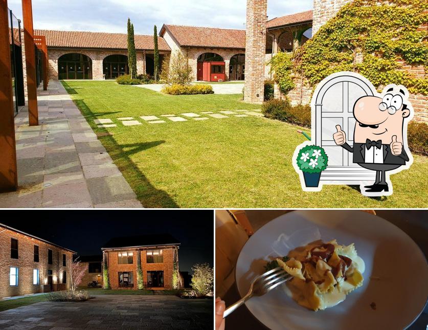 Questa è la foto che raffigura la esterno e cibo di Cascina Ranverso