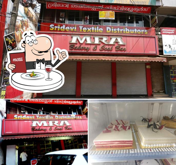 This is the picture showing food and interior at MRA Bakery & Coolbar (OV Road)