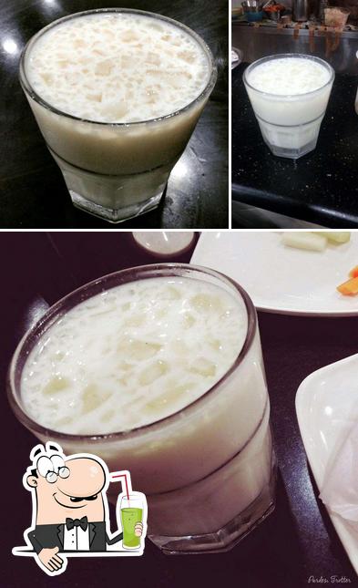 Enjoy a beverage at New Sky Bakes Fast Food