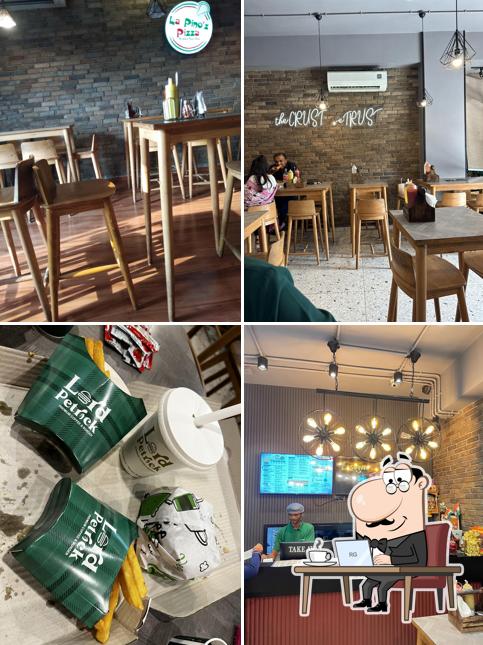 Take a seat at one of the tables at La Pino'z Pizza
