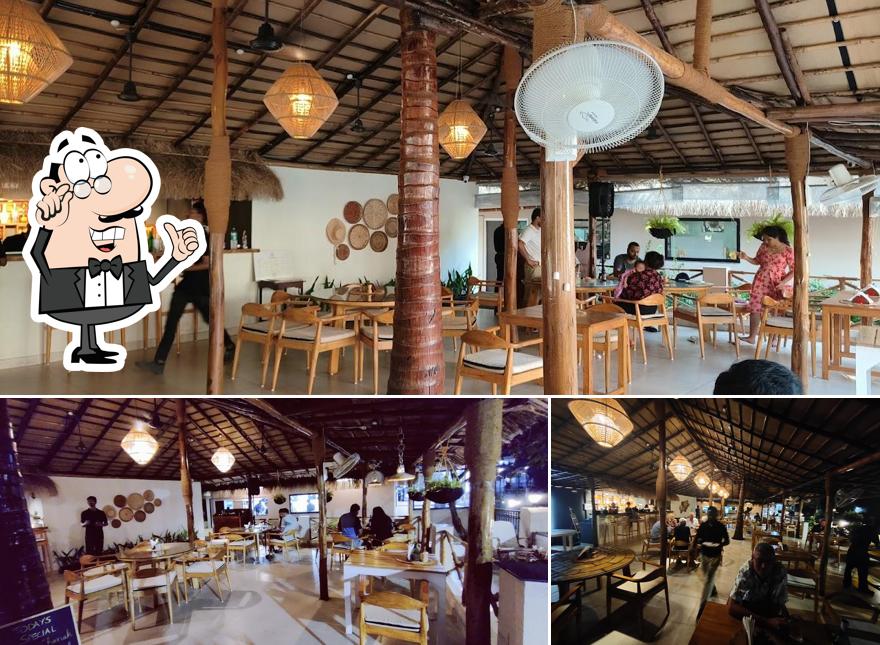 Take a seat at one of the tables at Coastal Crave