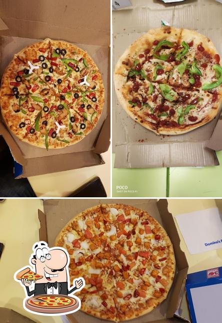 At Domino's Pizza, you can taste pizza