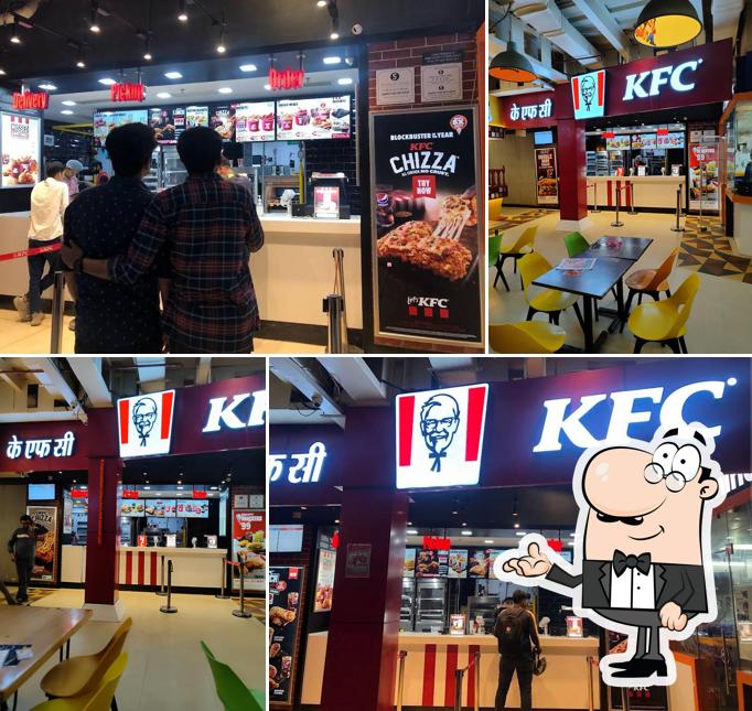 The interior of KFC