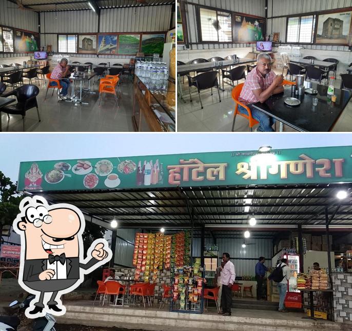 The interior of Hotel Shreeganesh Misal House