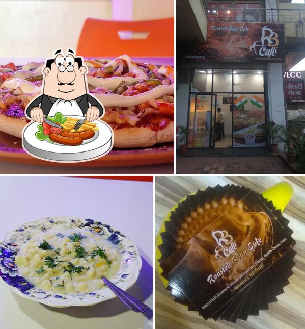 Food at Roasted Bean Cafe