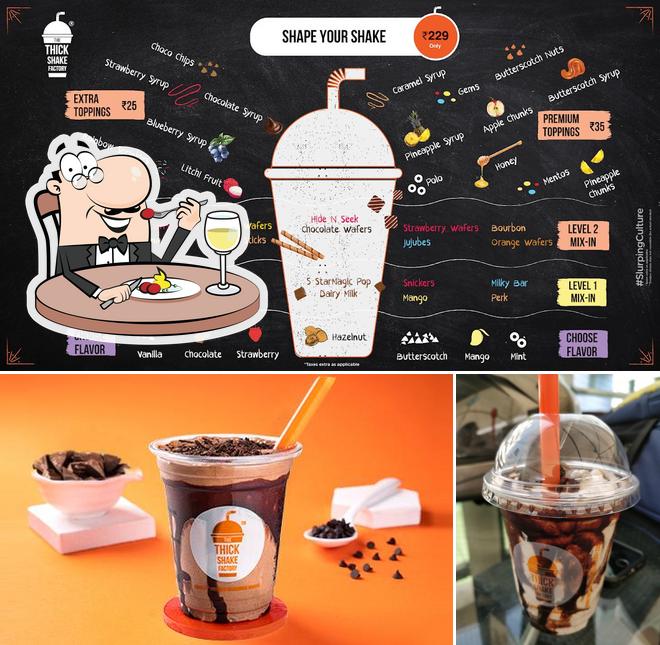 The restaurant's food and drink