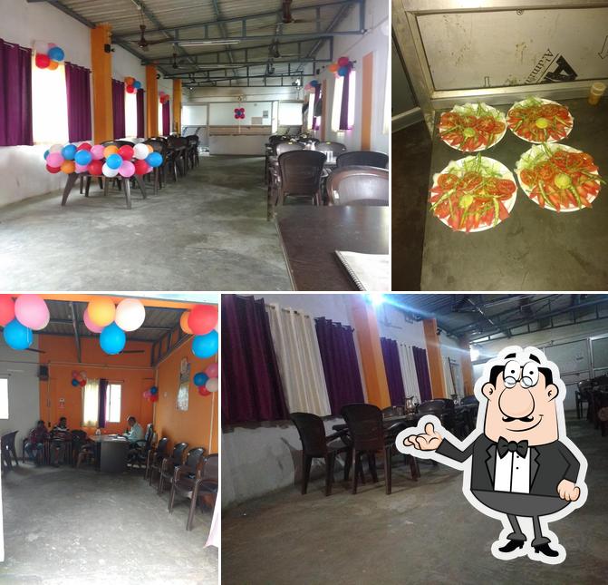 The interior of Baithaki Family Restaurant