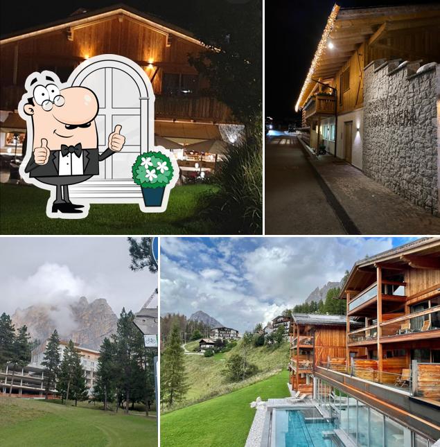 Gli esterni di Hotel Dolomiti Lodge Alvera'