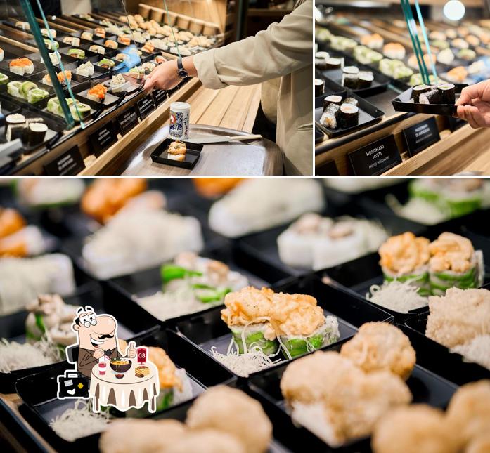 Dai un’occhiata alla immagine che mostra la cibo e interni di Basara Sushi Corner