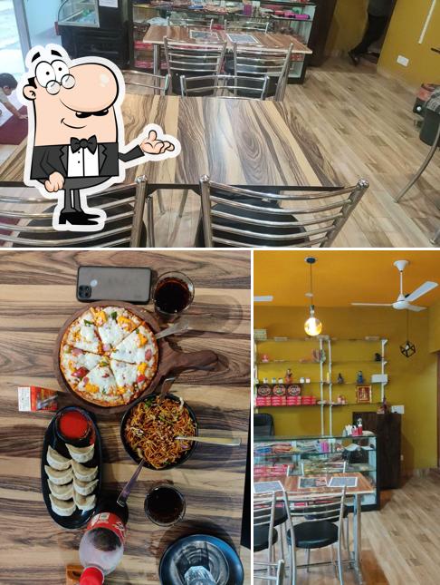 The interior of BLU'S CAFE & MOCKTAIL HOUSE