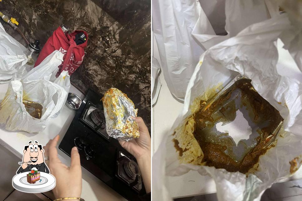 Chocolate cake at Baba Chaat Bhandaar