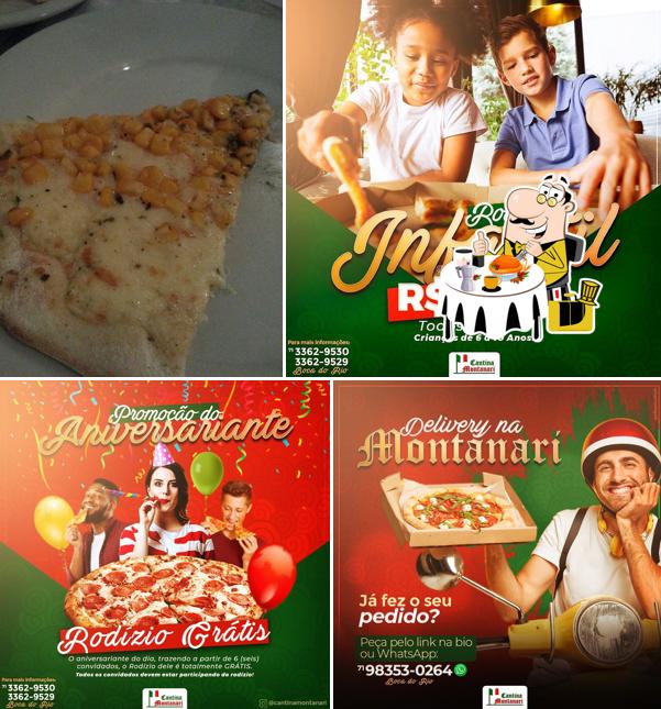 Comida em Cantina Montanari