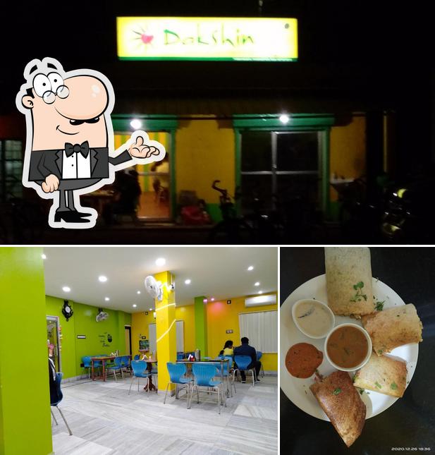 This is the photo showing interior and food at Dakshin - Indian & South Indian ( veg & Non veg)