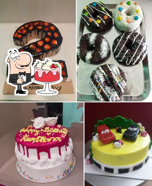 Red velvet cake at Liya Cakes