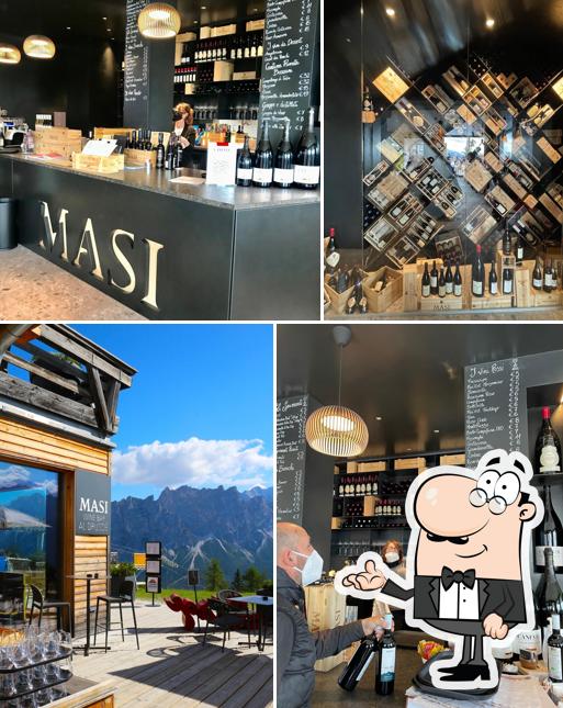 Gli interni di Masi Wine Bar Cortina