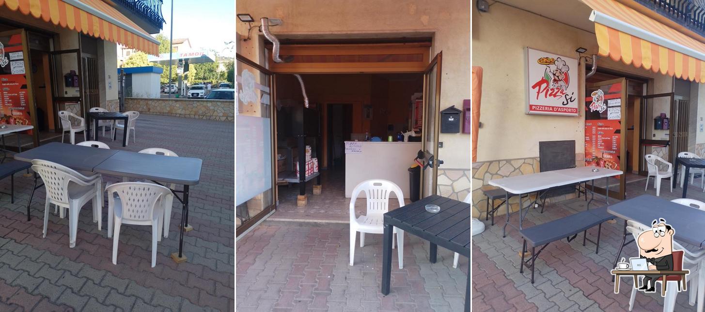 Gli interni di Pizza sí