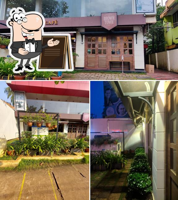 The exterior of Brown Town, Pottammal - Paragon's Bakery & Cafe