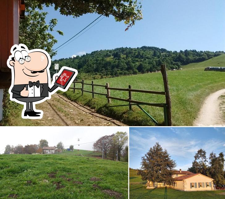Goditi la vista dagli esterni di Malga Col Serai