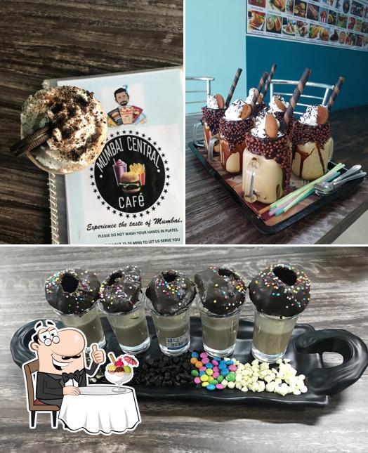 Mumbai Central Café serves a selection of desserts