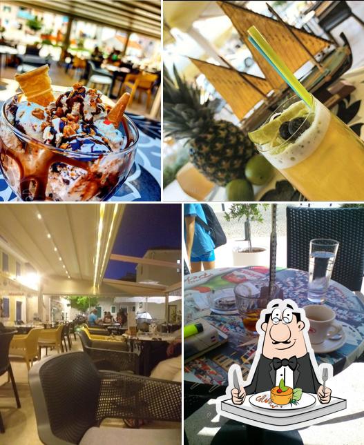 Questa è la foto che mostra la cibo e tavolo da pranzo di Pejo Cafe