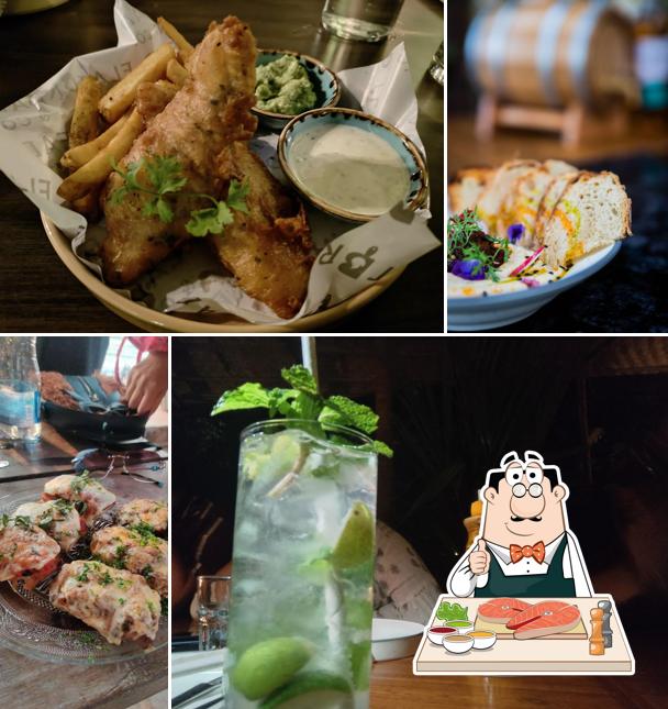 Fish and chips at Elephant and Co. Anjuna, Goa