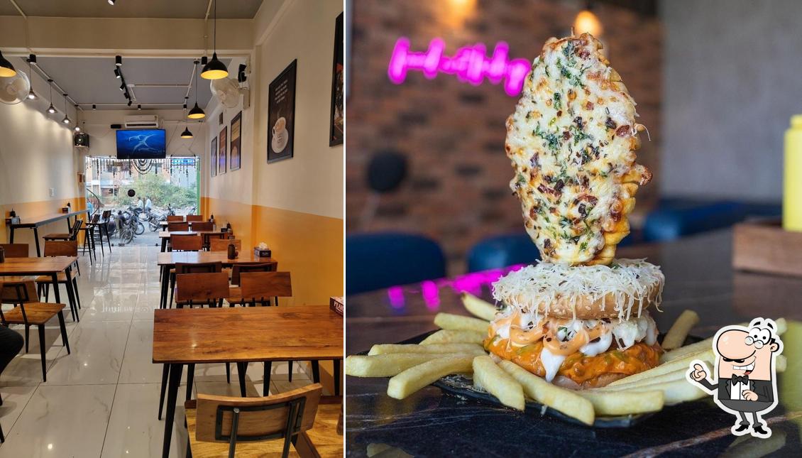 The interior of Food Adda Mahuva
