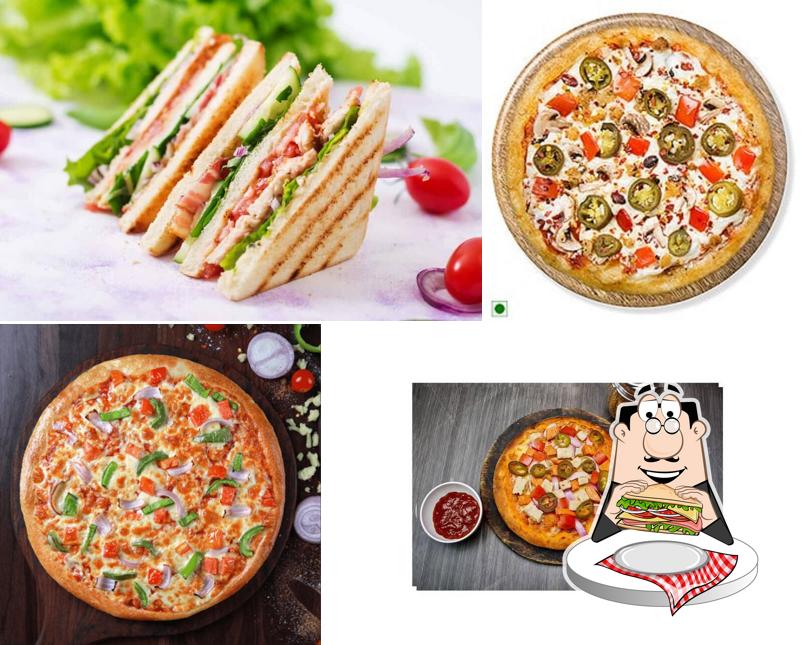 Club sandwich at Mrs Pizza King