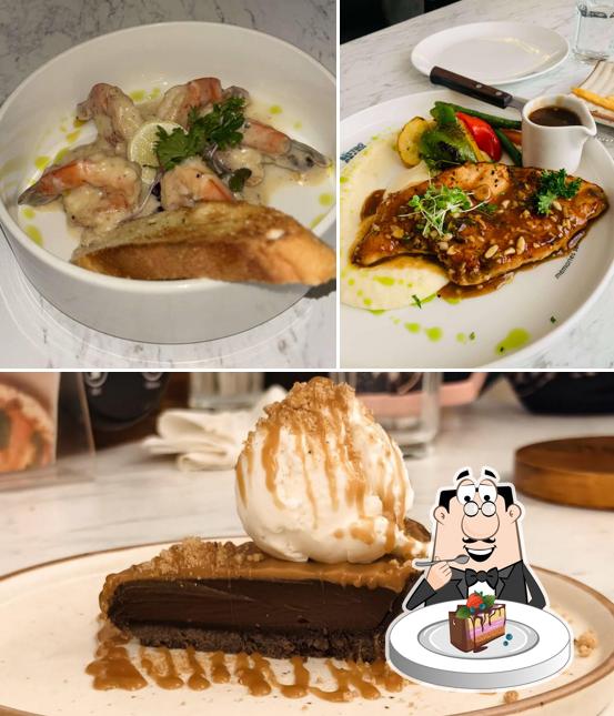 Chocolate cake at The Bistrograph