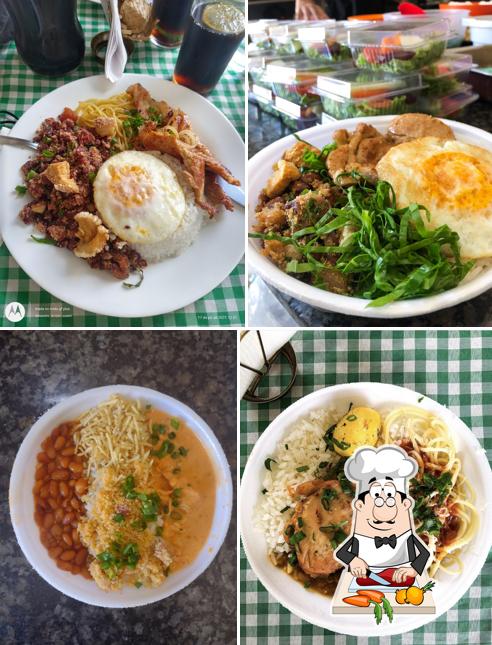 Bibimbap em Restaurante Três Temperos