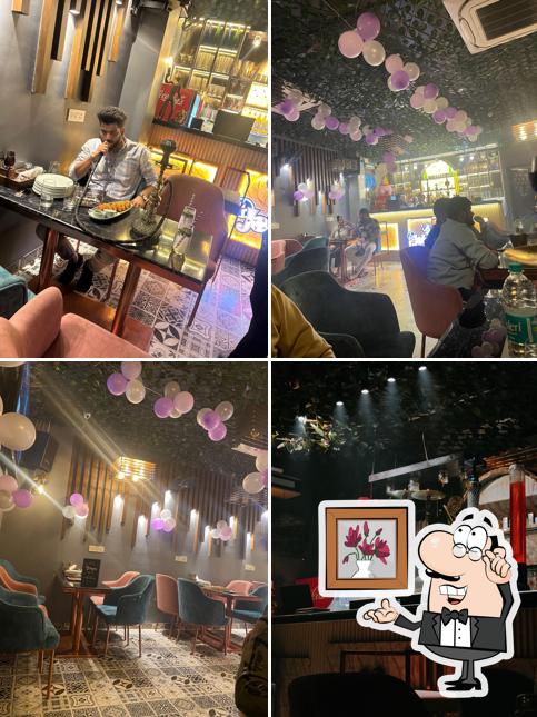 The interior of 4 Jokers Cafe - Preet Vihar