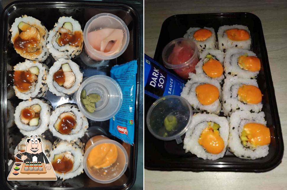 Pick different sushi options