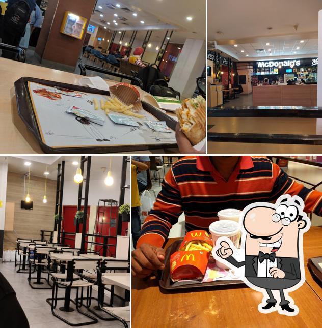 The interior of McDonald's