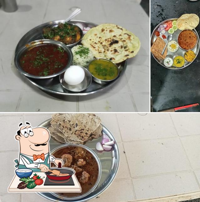 Chicken curry at Hotel Rajgad family restaurant