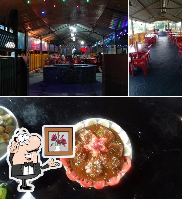 Among various things one can find interior and food at Hotel sai palace beed parli highway