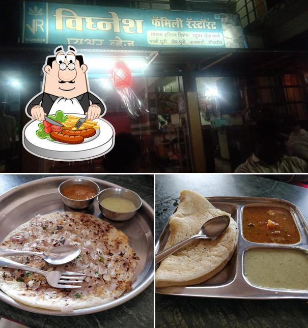 Among various things one can find food and interior at Vighnesh Restaurant