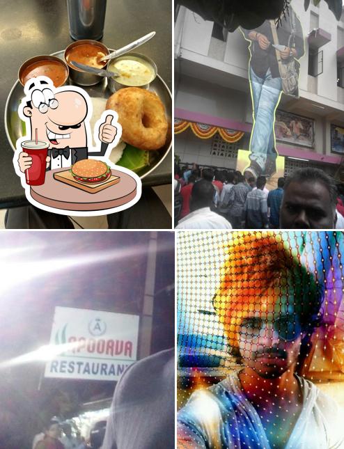 Try out a burger at Apoorva Restaurant