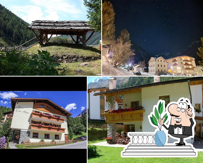 Goditi la vista dagli esterni di Garni Des Alpes
