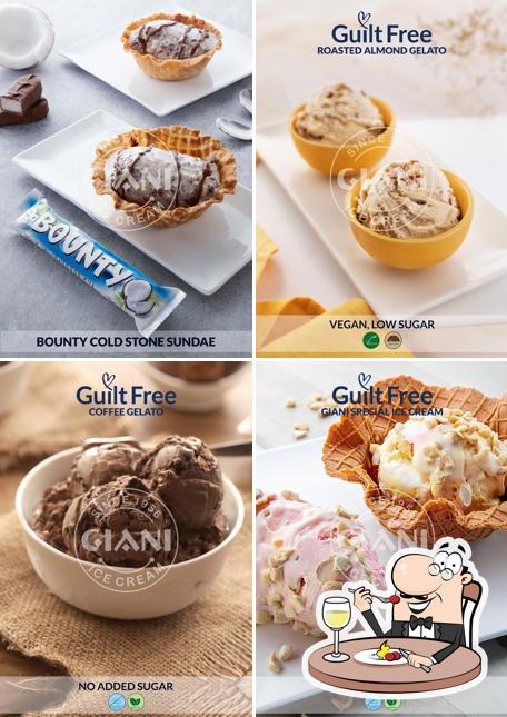 Food at Giani ice cream