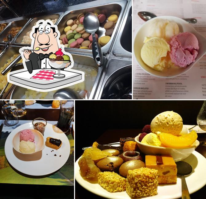 Grand Buffet sert une variété de plats sucrés