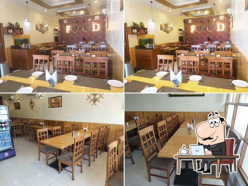 The interior of GuruKripa Restaurant