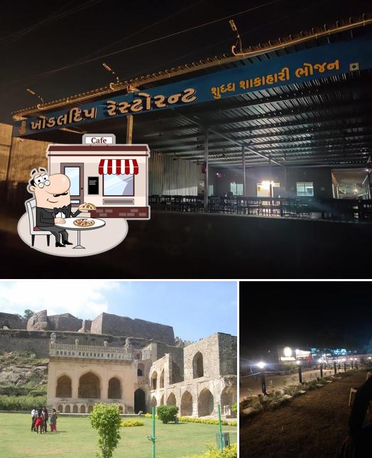Enjoy the view at the outside area of Khodaldeep Restaurant