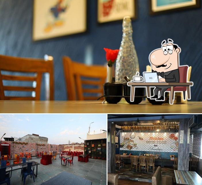 The interior of Hotel Shikha Palace