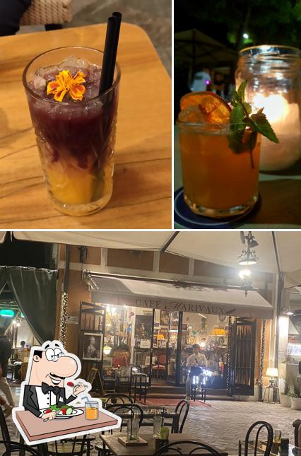 Tra le varie cose da Cafè Marivaux | Cocktail Lab si possono trovare la cibo e esterno