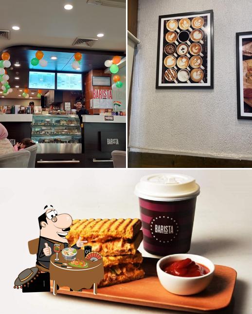 The image of Barista’s food and interior