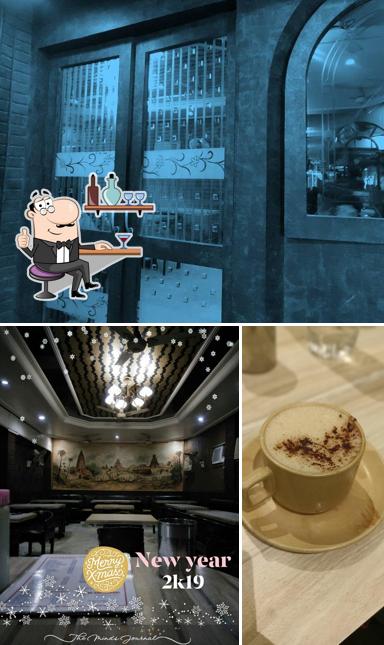 Among different things one can find interior and beverage at Mahak Restaurant