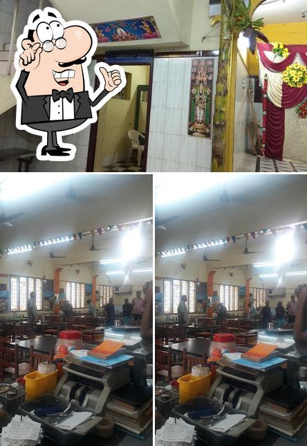 The interior of New Sri Balaji Cafe