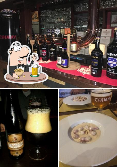 Puoi prenderti un rinfrescante bicchiere di birra chiara o scura