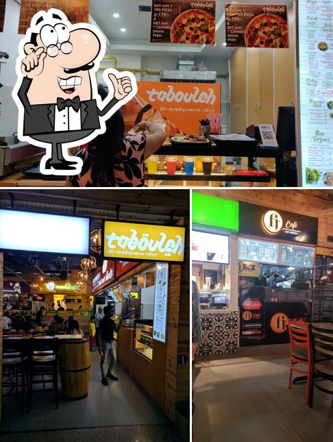 The interior of FJ's Cafe