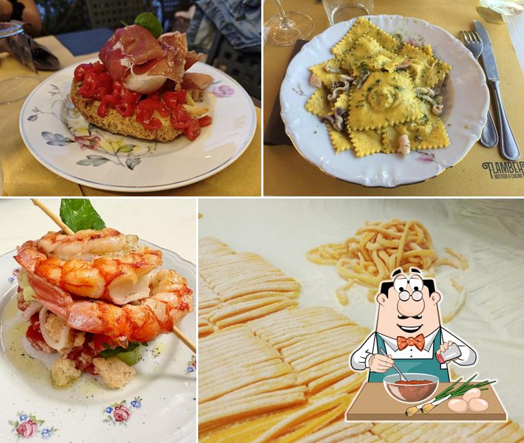 Ravioli al Flambeh Bottega e Cucina
